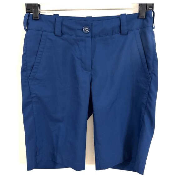 Women's Nike Golf Tour Performance Dri-Fit Shorts Blue - Picture 1 of 8